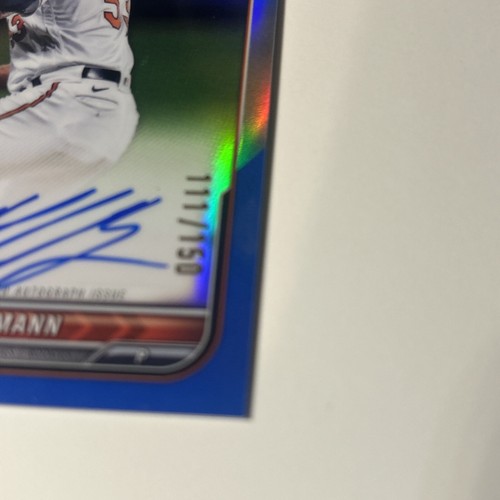 Mike Baumann Auto 2022 Bowman Chrome Blue Refractor Ser # Of 150 - Picture 2 of 10