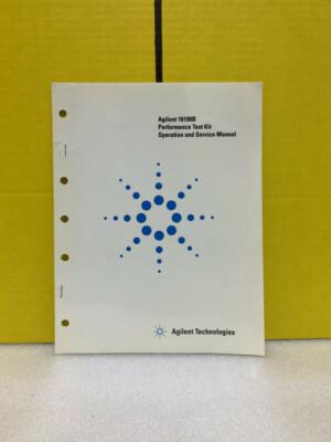 Agilent 16190B Performance Test Kit Operation and Service Manual
