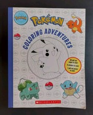 Pok mon Coloring Adventure Coloring Book w/9-Stickers  1-Pull Out Poster
