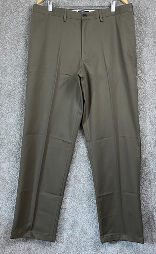 $65 New Lands' End Men's Traditional Fit No Iron CW Chino Pants Brown 36x32 - Picture 2 of 12