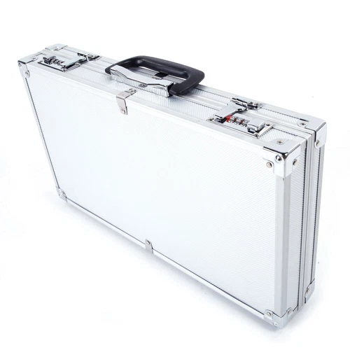 Aluminum Framed Locking Gun Pistol HandGun Lock Box Hard Storage Carry Case - Picture 10 of 13