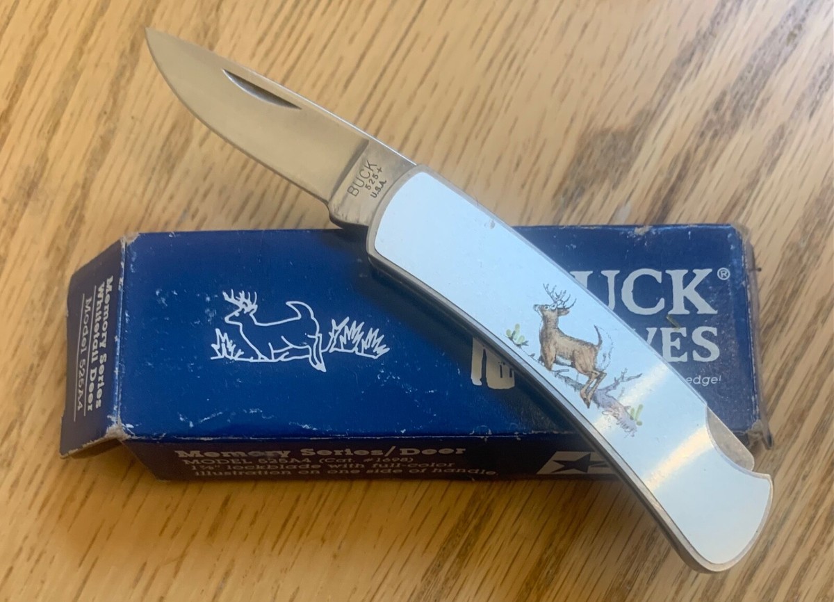BUCK 525 DEER KNIFE NEVER USED IN BOX N4 | eBay
