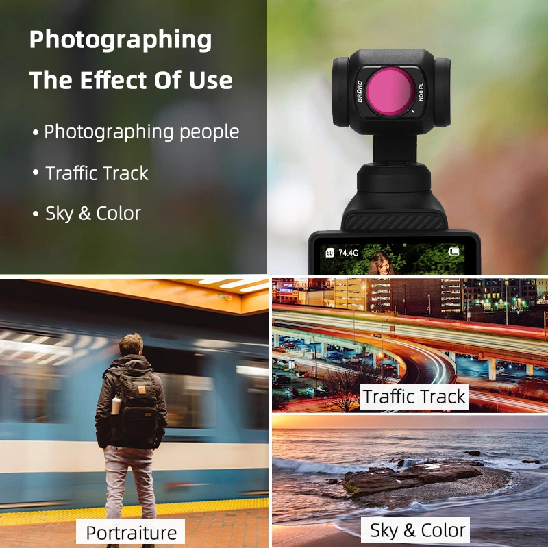 NDPL Filters Set ND8 16 32 64 PL Camera Adjustable Filter For DJI Osmo Pocket 3 - Image 2 of 4