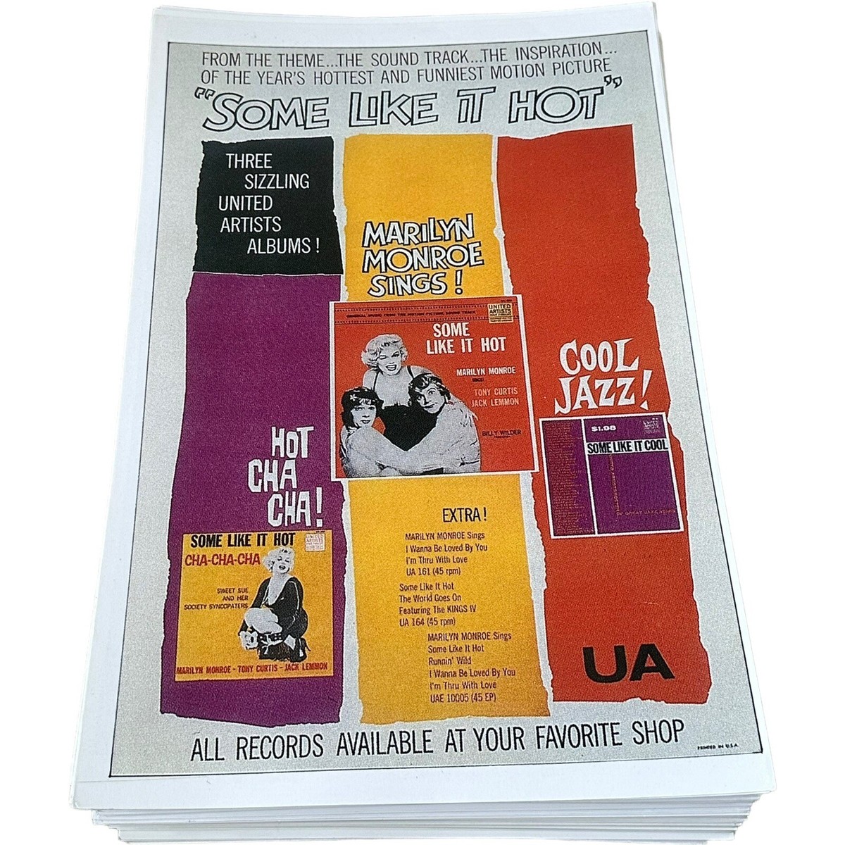 Marilyn Monroe, Some Like It Hot Poster 11 x 17 (367) | eBay