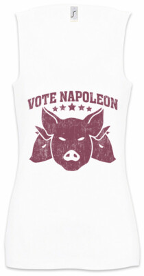 Vote Napoleon Damen Tank Top Animal Animals Farm Symbol Sign Logo for der Tiere