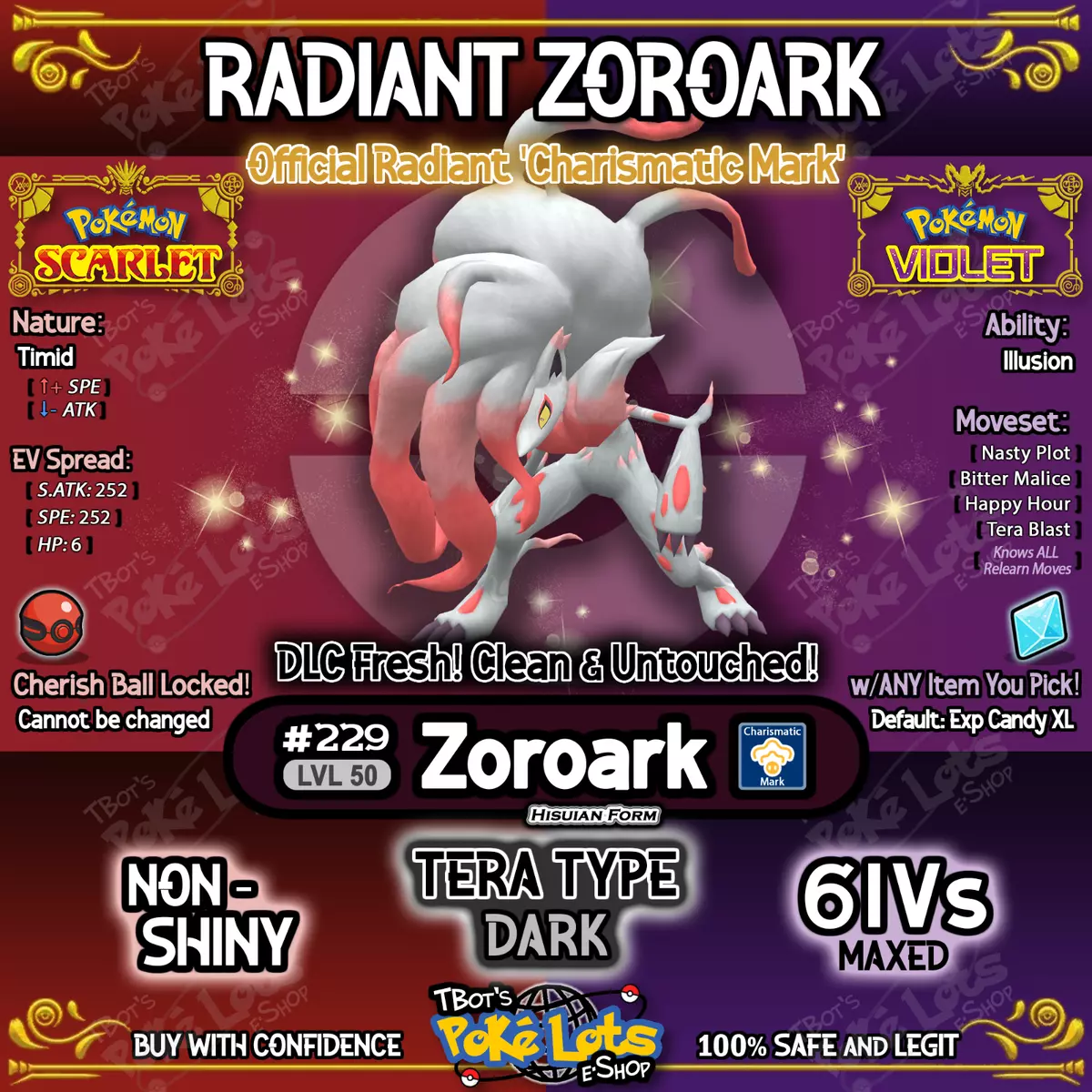 All 6IV Paradox Pokemon Shiny Untouched Koraidon Miraidon Pokemon Scarlet  Violet