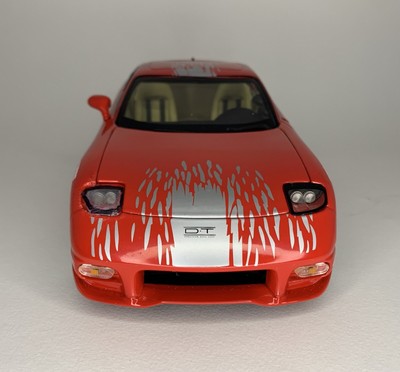 Fast And The Furious Rx7 Mazda 1993 1:18 Scale Diecast Racing  