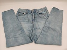 So Womens High Rise Stretch Mom Jeans Size 15 W32 Light Wash