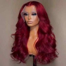 New 99J 13x6 Body Wave Lace Front Human Hair Wig HD Transparent Lace Frontal Wig
