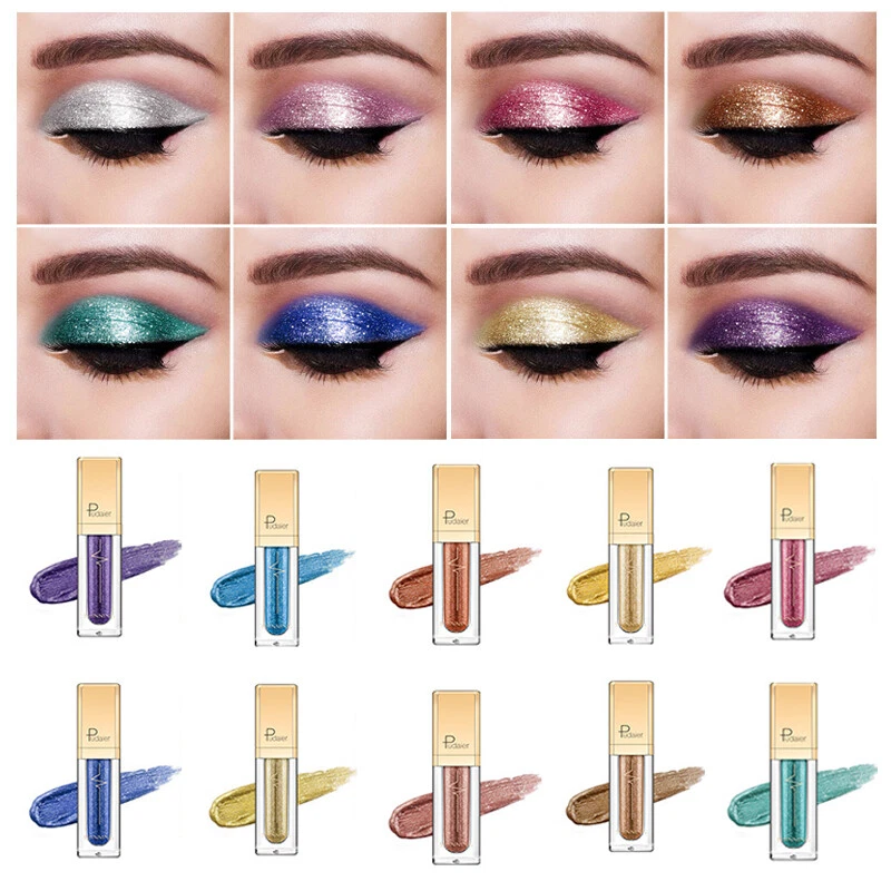 Pudaier DIAMOND Glitter Shimmer Matte Eyeshadow Liquid Eye Shadow Beauty Makeup - Image 3 of 4