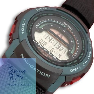 CASIO W-900 Overland Navigation Digital Twin Bar Graph Chronograph