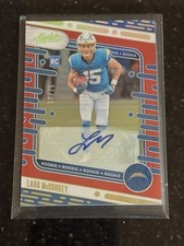 2024 Panini Absolute #134 Ladd McConkey Signature Orange #/75 Chargers