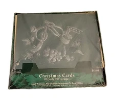 Vintage Gibson Unused Christmas Cards with box