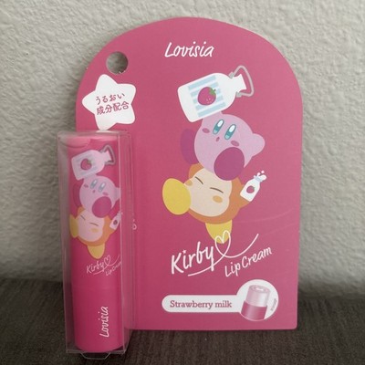 Hoshi no Kirby Lovisia Lip Balm Chap Stick Strawberry Milk Scent Star Kirby