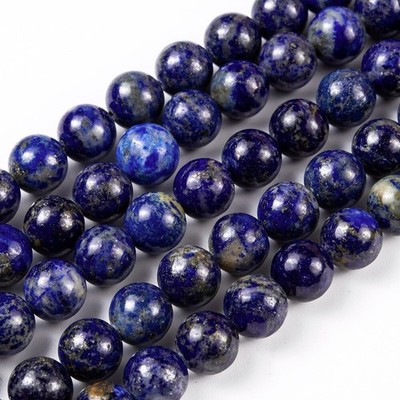 5Strands 10mm Natural Lapis Lazuli Round Beads Strands Crafts Premium