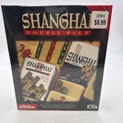 Activision Shanghai Double Pack-PC Game Big Box CD-Rom Windows 95 Mac BRAND NEW