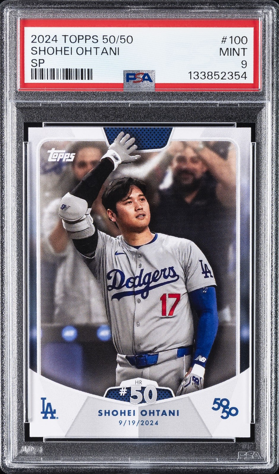 2024 TOPPS 50/50 SHOHEI OHTANI SP #100 SHOHEI OHTANI PSA 9