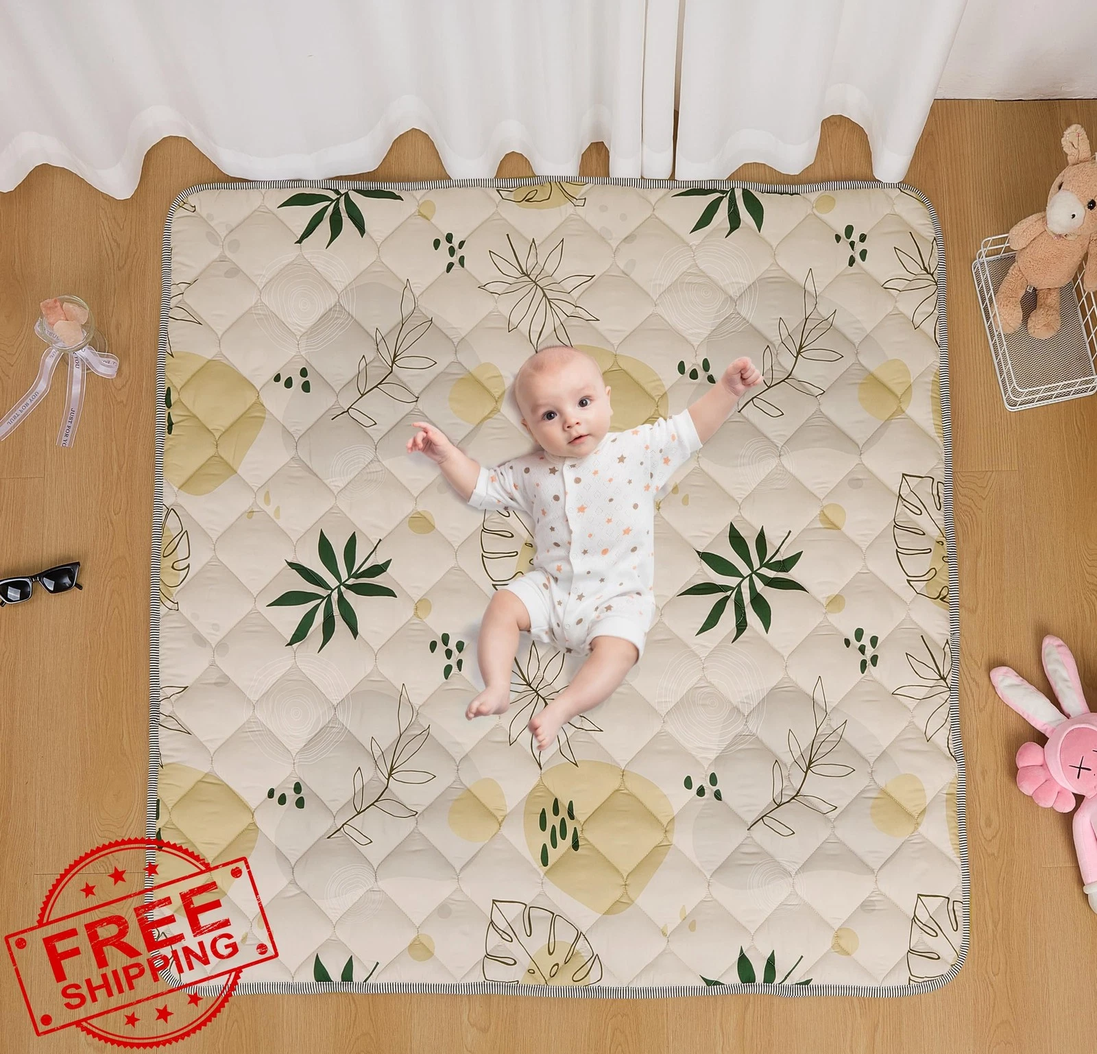 TADO MUSLIN Baby Play Mat 50x50 Boho Terra
