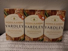 NIP Yardley London Soap Bath Bar Oatmeal Almond 4 Oz 120 G Pack Of 3