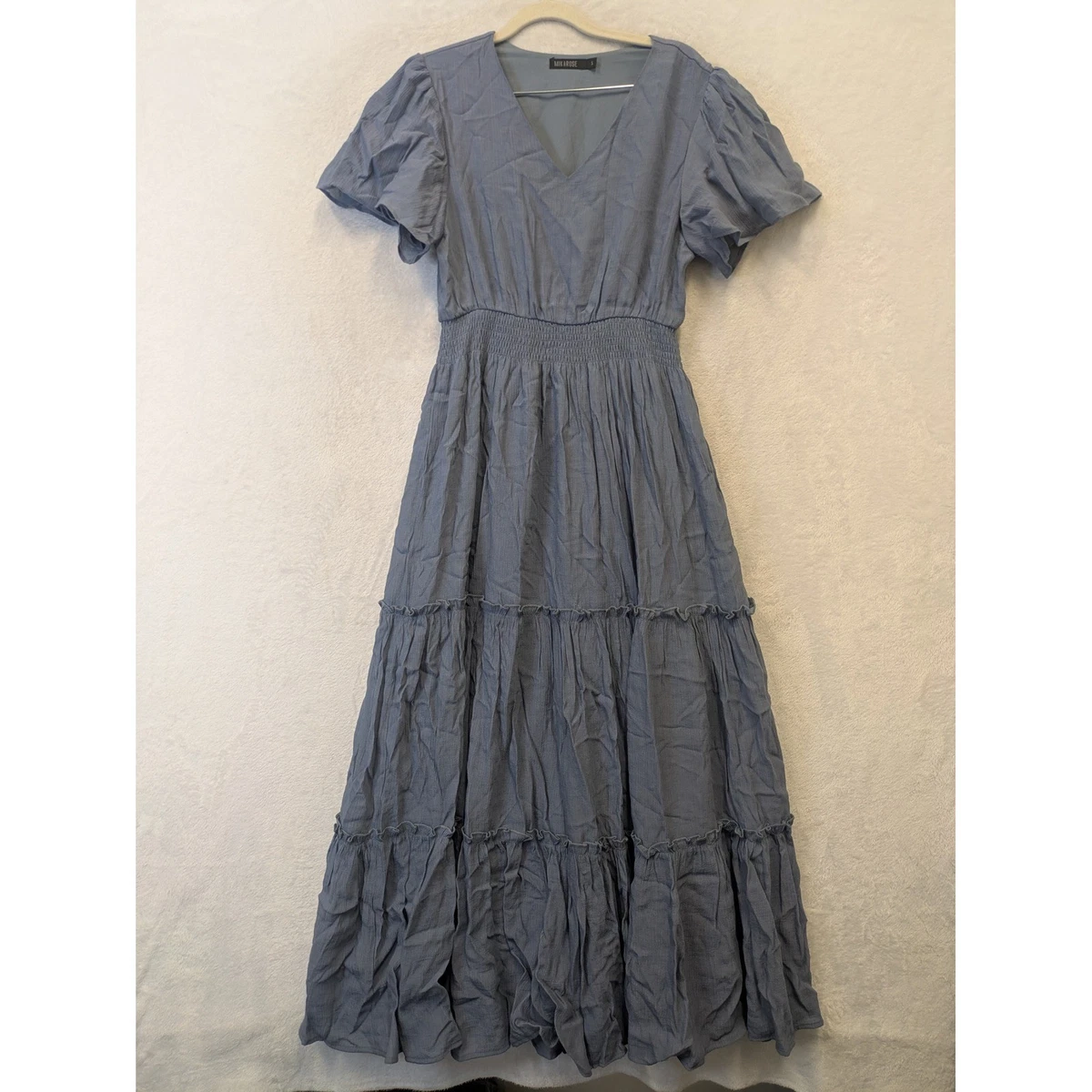 Robe En Dentelle Grise Mikarose Taille XL - Manches 3/4 Et Coupe Ajustée - Neuf Sans étiquette