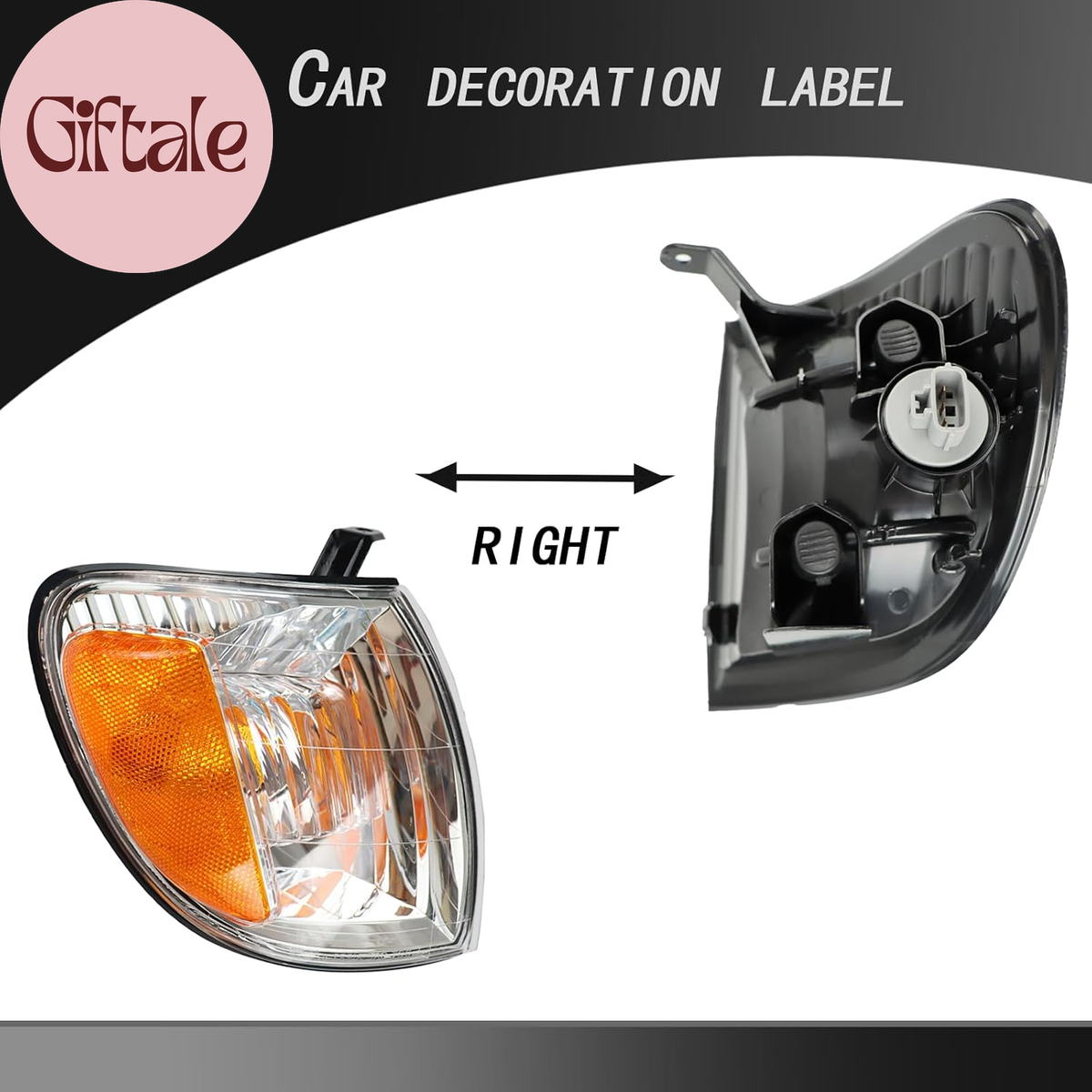 BOSCH ヘッドライトリフレクター クローム 1PC Replacement Headlight Chrome Trim Corner Turn Signal Lights