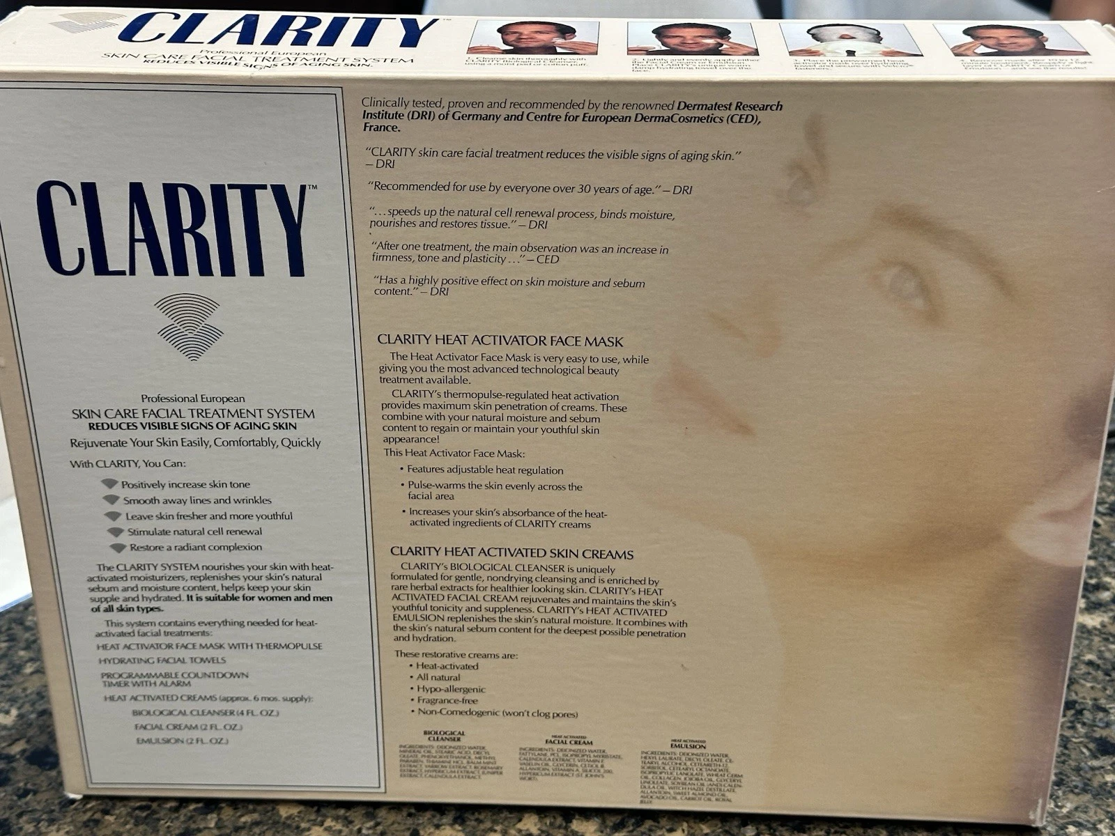 NEW OLD STOCK CLARITY PROFESSIONAL EUROPEAN SKIN CARE FACIAL TREATMENT SYSTEM