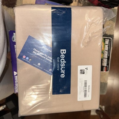 Bedsure Get Cozy King Size Duvet Cover Set New Beige Stone Color (104 x90 )