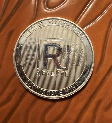 2020  SCOTTSDALE MINT  "  RESERVE " 1 Troy Oz .999 FINE SILVER