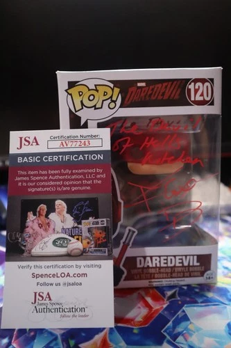 Charlie Cox Signed Marvel Matt Murdock Daredevil Funko Pop #121 With JSA COA