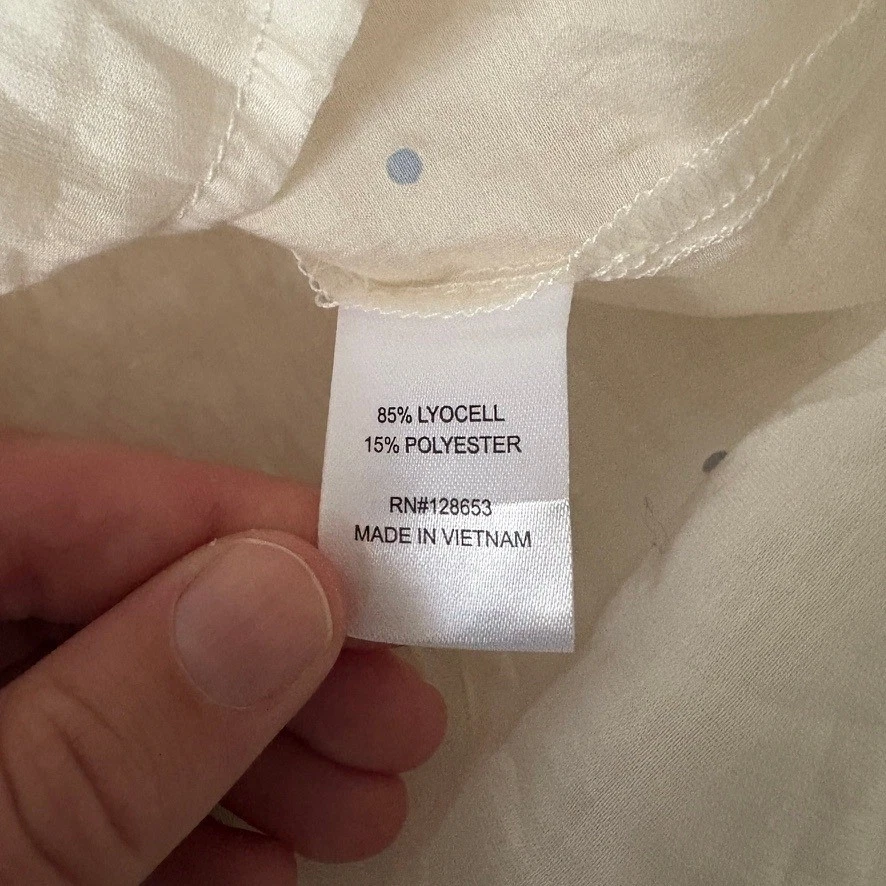 BAILEY/44 Embellished Sheer Long Sleeve Button Up Rhinestone Blouse Women's XL - Image 4 of 4