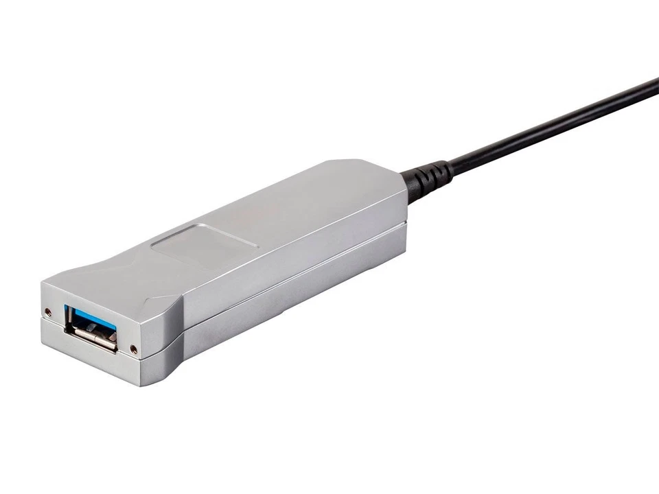 Monoprice SlimRun USB-A to Female 3.0 Extension Cable - Fiber Optic Black 32.8ft - Image 3 of 4
