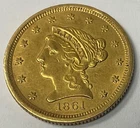 Photo of a 1861-P Liberty Quarter Eagle from an eBay sale