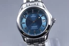 "Mint" OMEGA Seamaster 120m 2501.81 Cal.1120 Blue Date Automatic Men Watch JAPAN