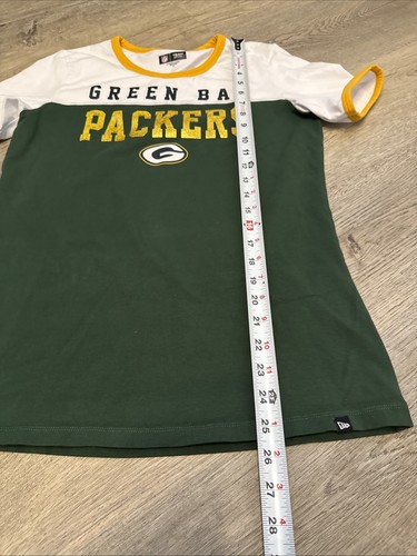 Green Bay Packers Women Active T-shirt Short Sleeve Med New Era NFL Football ๐ - Picture 5 of 5