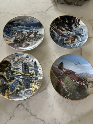 The Hamilton Plate Collection WWII Fighter Planes Commemorative