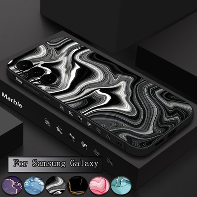 Hülle für Samsung S25 S24 S23 S22 S21 FE A17 A16 A36 A55 A15 Silikon Marmoroptik