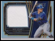 2020 Panini Select #RJS-NS Nick Solak Rookie Jumbo Swatch Holo #/250