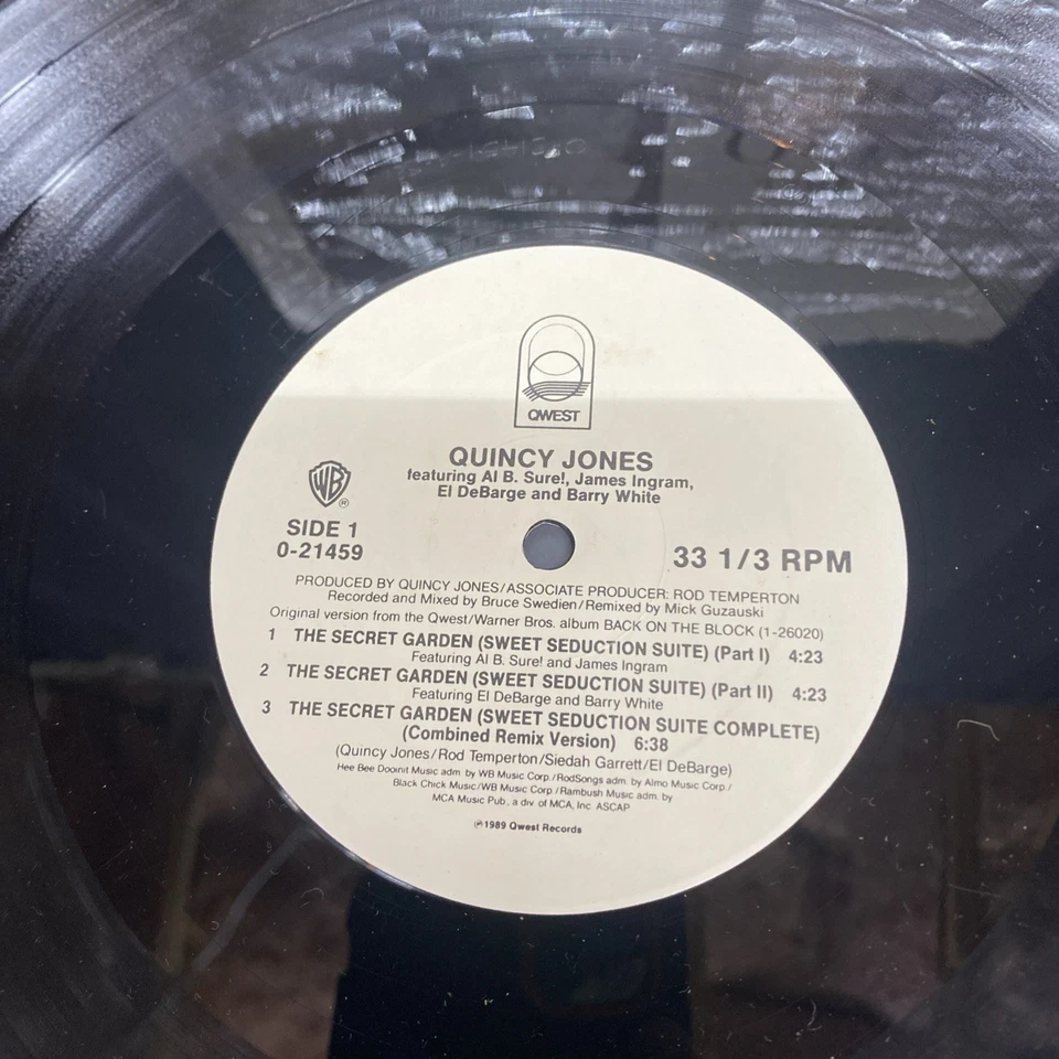 Quincy Jones • The Secret Garden (Sweet Seduction Suite VG VG+• 12" Vinyl Qwest Foto 3 de 4