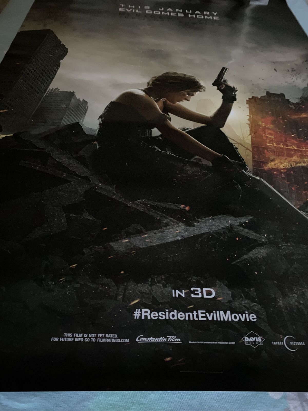 RESIDENT EVIL THE FINAL CHAPTER MOVIE film POSTER Milla Jovovich 2016  horror htf