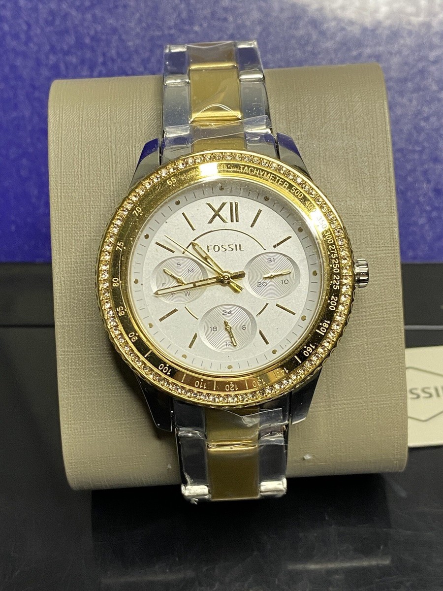 Fossil Stella Sport Tachymeter Crystal Accents Quartz ES5107  display picture 2