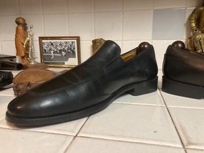 COLE HAAN BLACK OXFORD SLIP ON URBAN CITY SHOES LOAFER DERBY  display picture 2