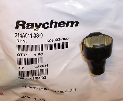 QTY (2) 214A011-3S-0 RAYCHEM SZ 11 DSUB HEAT SHRINK BOOT THERMOFIT