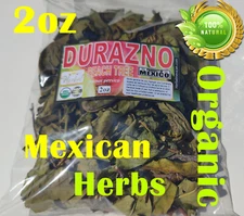 Hojas/hierba de Durazno, peach tree leaves Salud gastrointestinal support 2oz