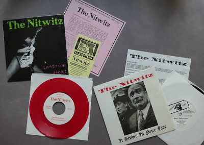 NITWITZ - 2 x 7''  1.) Landmine Heart (Red Wax) & 2.) It Shows In Your Face TOPP