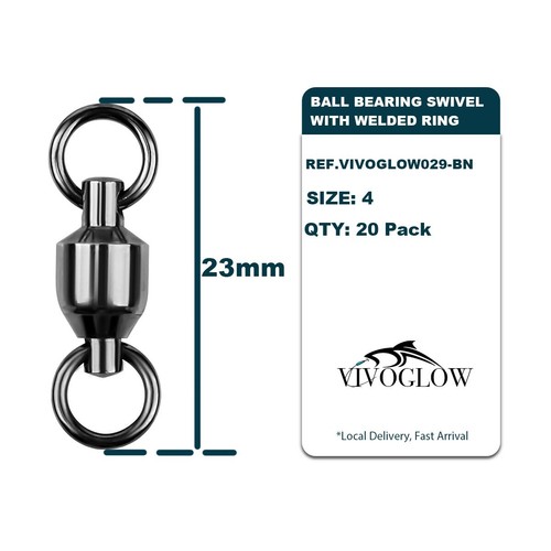 Demon Ball Bearing Swivel, Copper and Stainless Steel Fishing Swivels - Picture 8 of 11