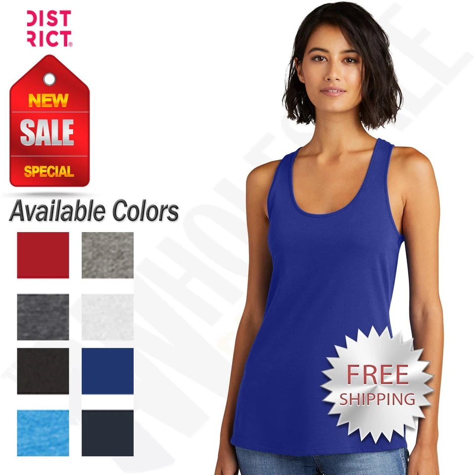 District Womens V.I.T Gathered RacerBack Tank Top DT6302