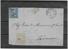 Sicily letter with 2 grains no.6 from Messina to Termini