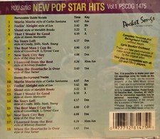 1475 POP POCKET SONGS KARAOKE CDG LOT MI