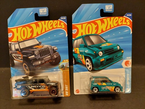 HOT WHEELS 2025 SUPER TREASURE HUNT 2020 JEEP GLADIATOR/85 HONDA CITY TURBO ll