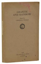 Granite and Rainbow ~ VIRGINIA WOOLF ~ Uncorrected Proof First Edition 1st 1958